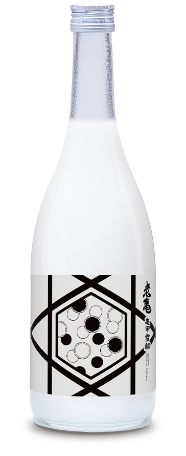 小野酒造 老亀 亀甲雪輪のラベル